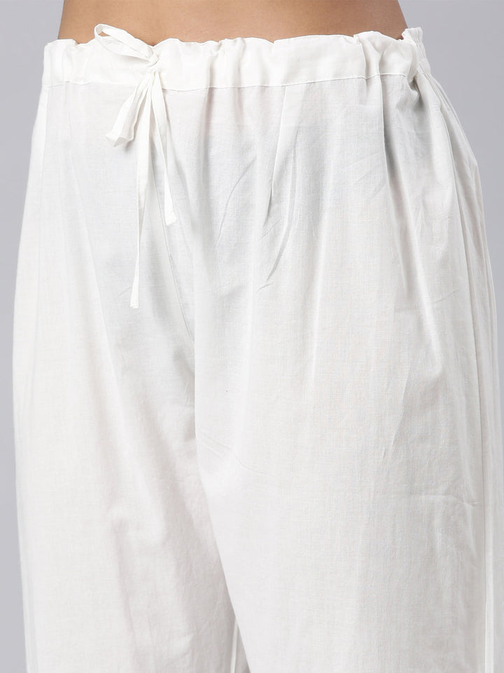 Neerus Blue panelled yoke design kurta suit set - detail view 4