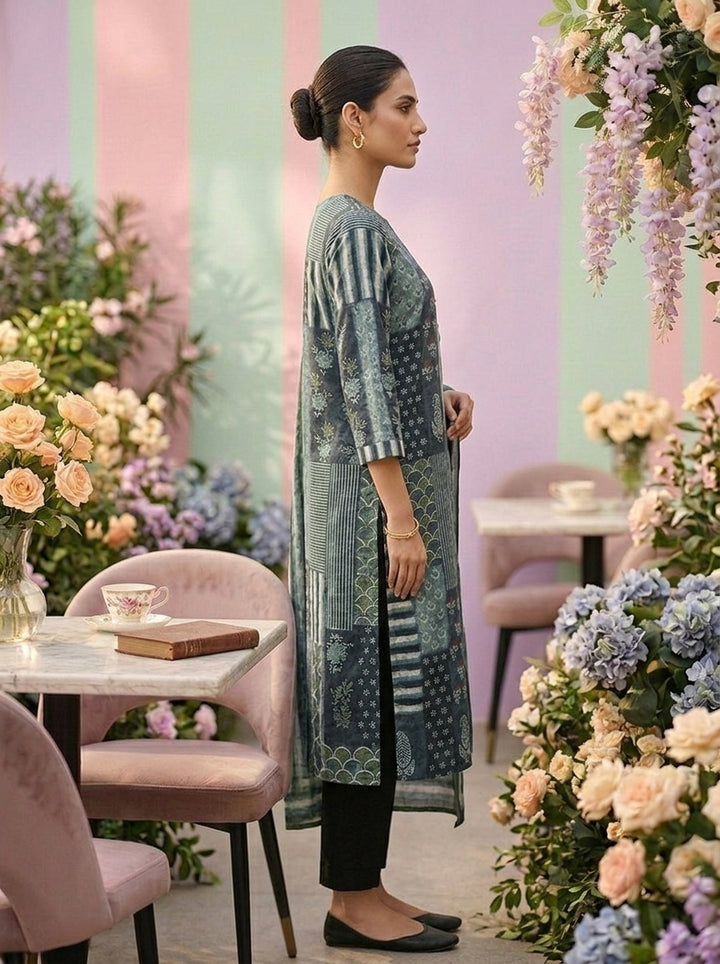 Indigo Linen Three Piece Set