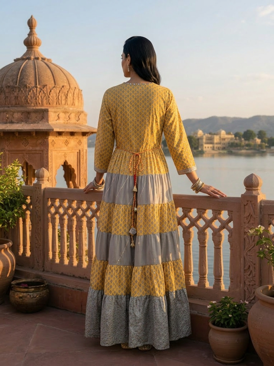 muslin dress design Maxi Dress