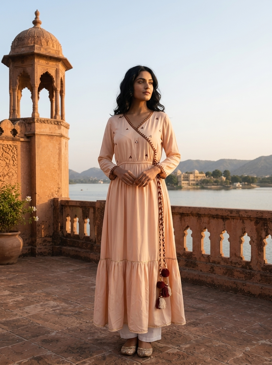 angrakha dress design Yellow Mehndi Dress in Bridal Angrakha Frock Style is an epitome of tradition and royalty that wins everyone's hearts at the very first glance. The lavish dabka and mirror work details make