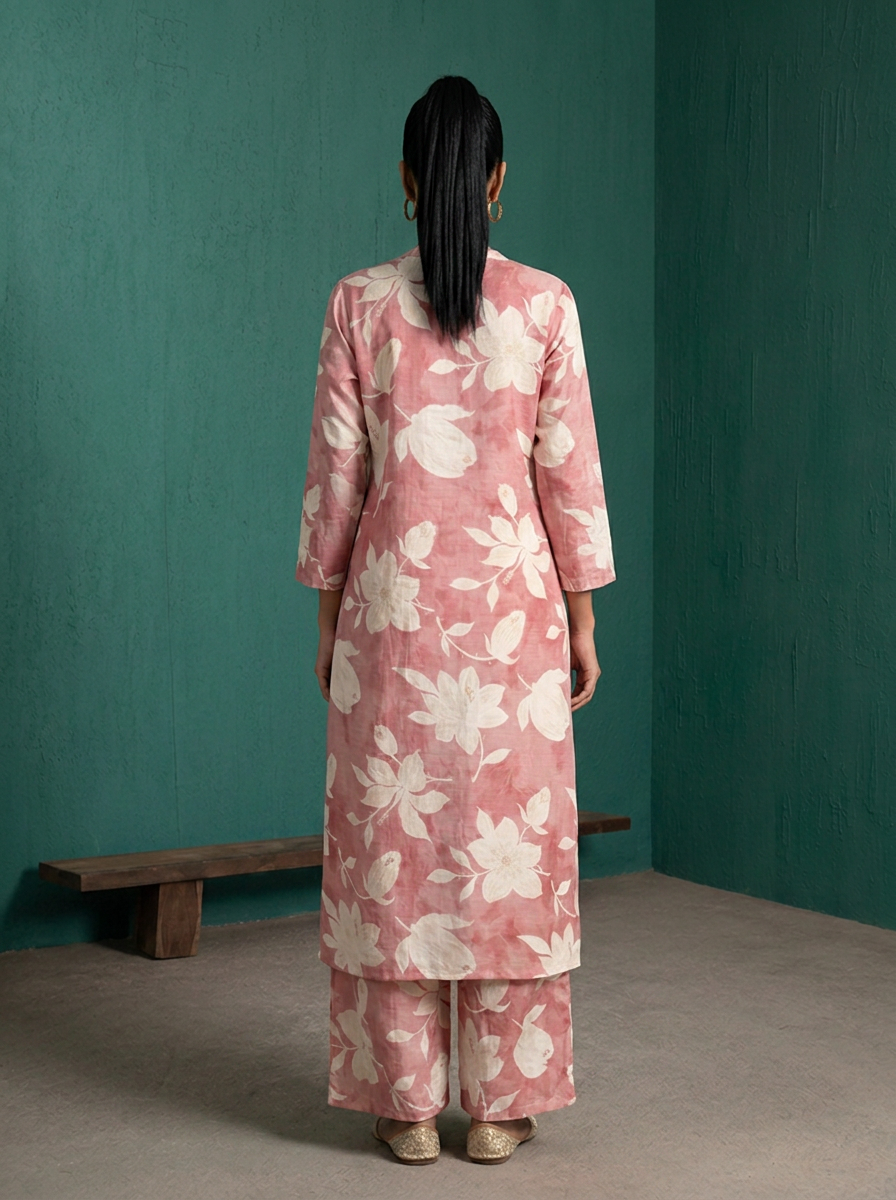 Onion Rayon Large Floral Digital Printed Two Piece Set