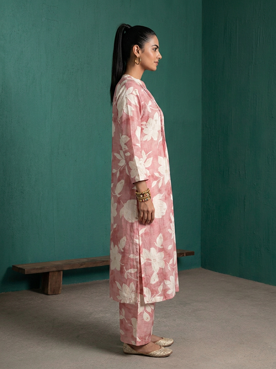 Onion Rayon Large Floral Digital Printed Two Piece Set