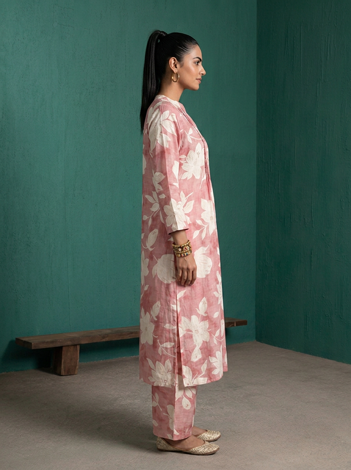 Onion Rayon Large Floral Digital Printed Two Piece Set