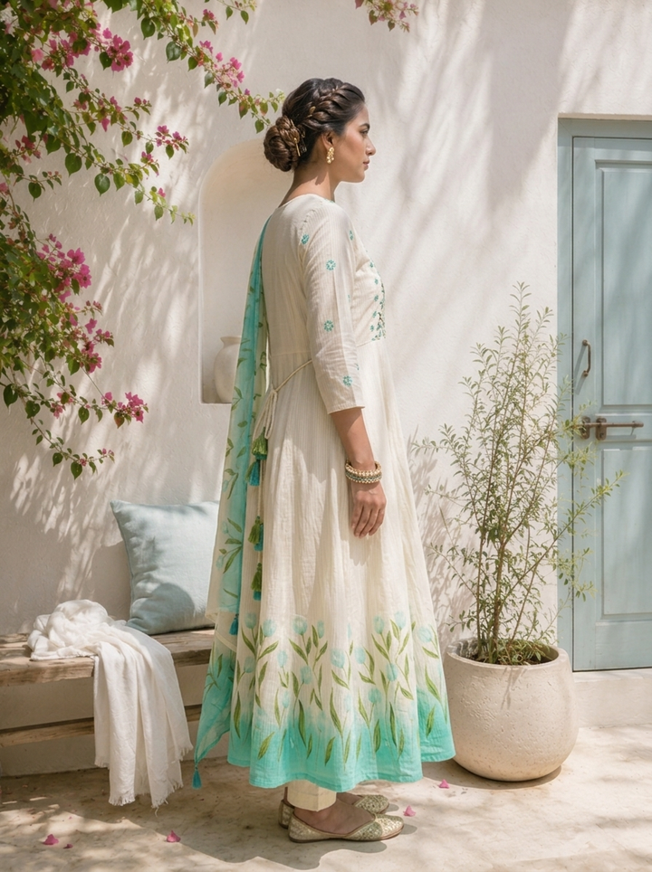 Ferozi Cotton Tulip Printed Three Piece Set