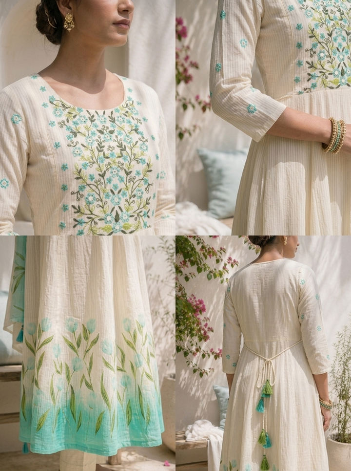 Ferozi Cotton Tulip Printed Three Piece Set