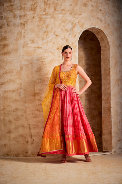 NEERU'S WOMEN RANI COLOUR SUIT SET