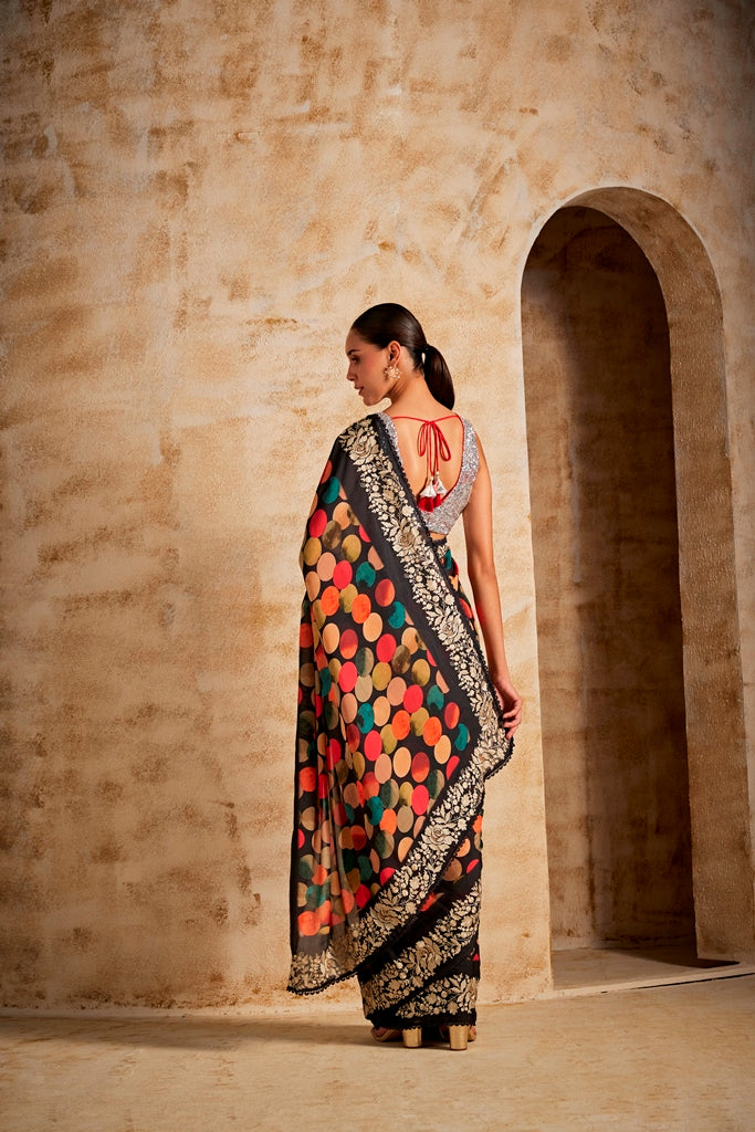 Neerus Printed Crepe Fabric Saree