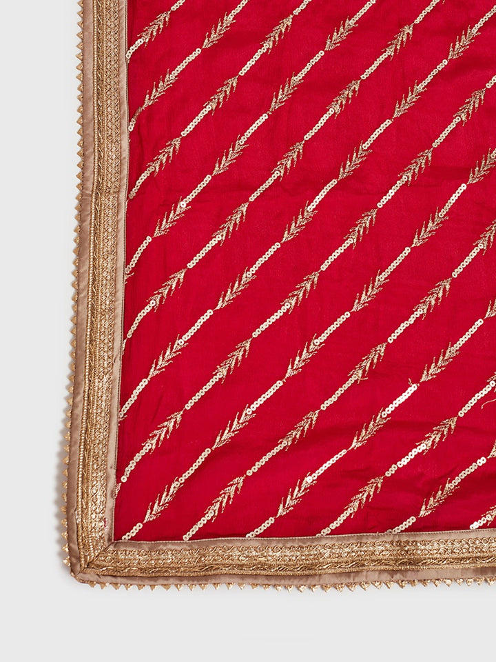 Neerus Beige Color Georgette Fabric Ghagra Set