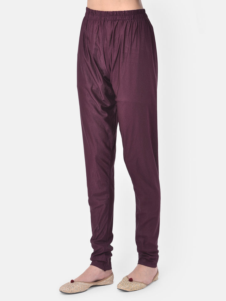 Neerus Purple Embroidered Anarkali Kurta With Dupatta