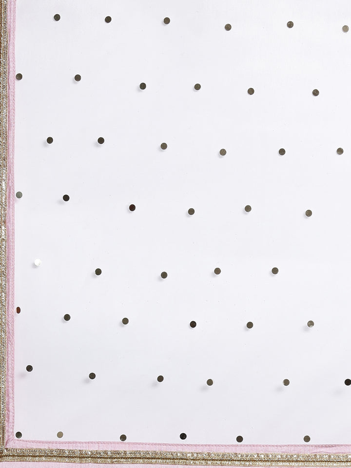 Neerus Pink Color Georgette Fabric Kurta Set