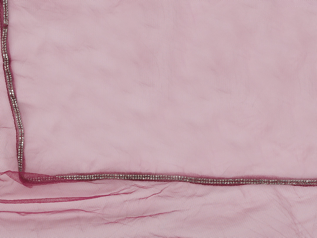 Neerus Maroon georgette embellished lehenga choli - detail view 3