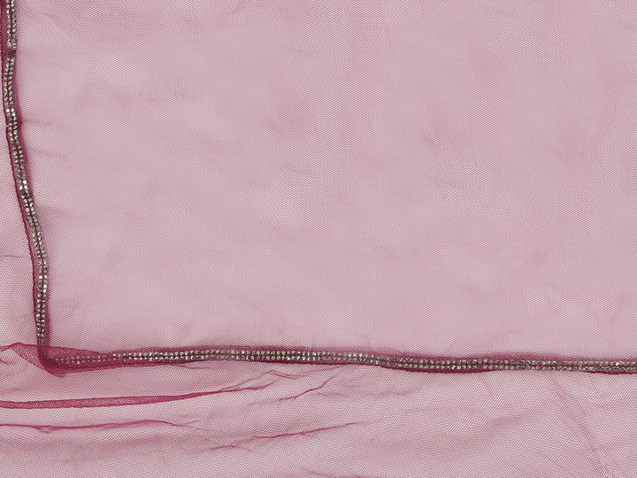 Neerus Maroon georgette embellished lehenga choli - detail view 3