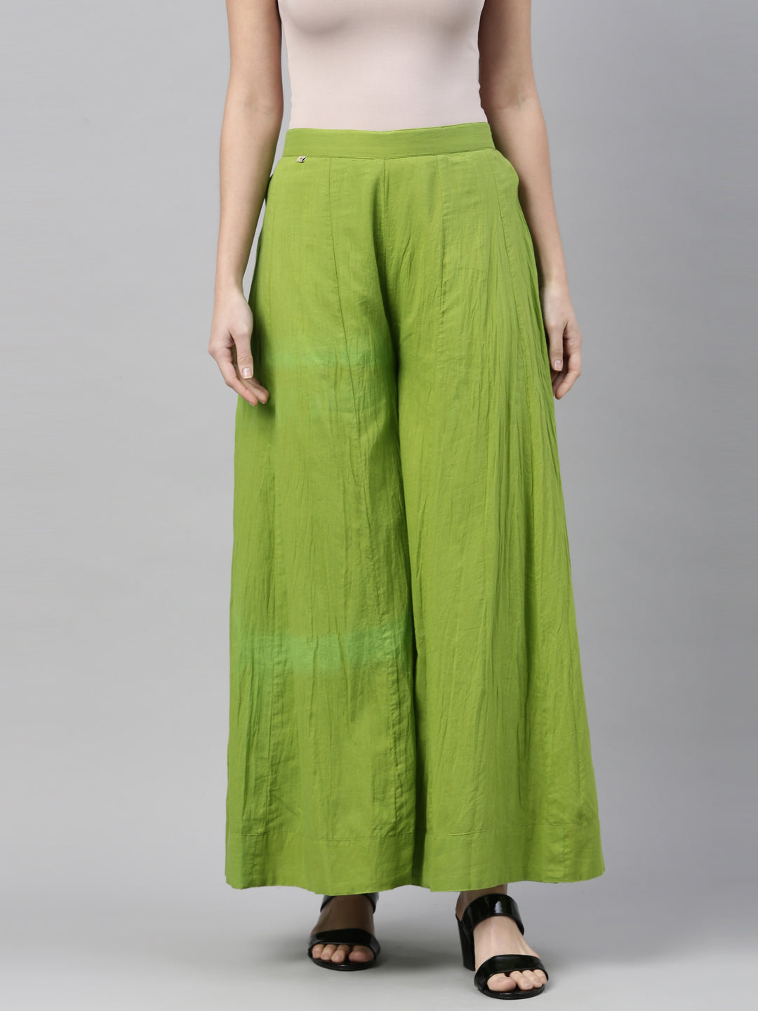 Neeru'S Lime Green Color Plazzo
