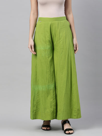 Neeru'S Lime Green Color Plazzo
