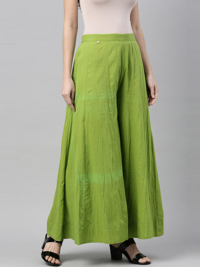 Neeru'S Lime Green Color Plazzo