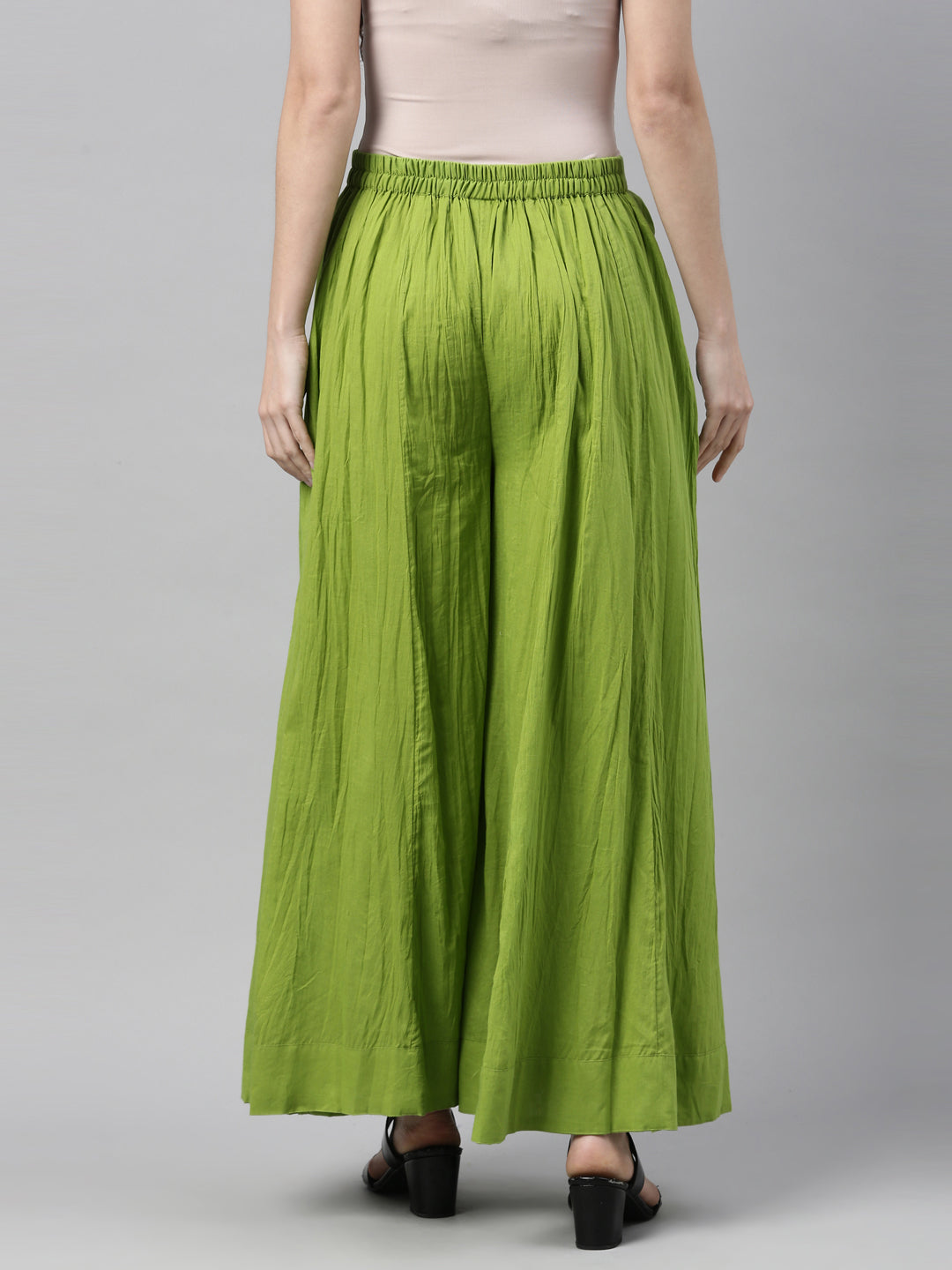 Neeru'S Lime Green Color Plazzo