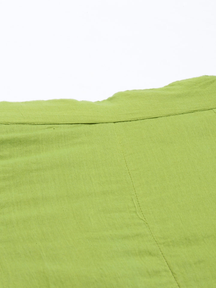 Neerus Yellow polyester solid palazzo bottom - detail view 2