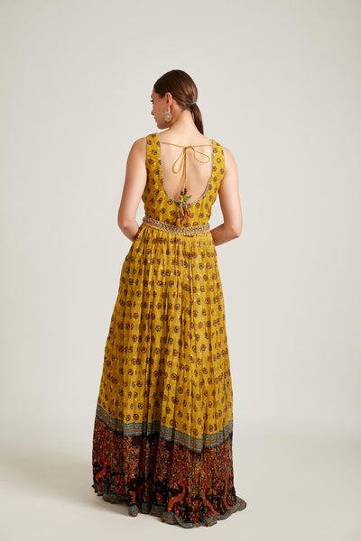 Neeru's Mustard Color Gown