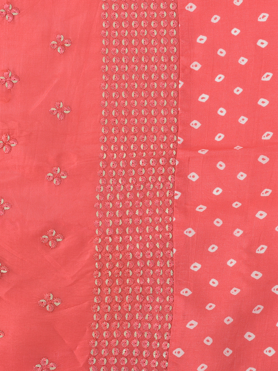 Neerus'S tomato color, silk fabric suit-pant