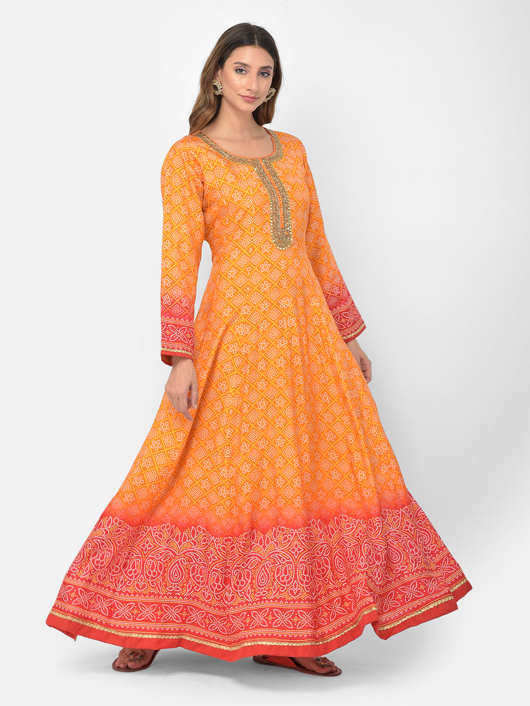 Neerus Mustard Color Silk Fabric Salwar Kameez