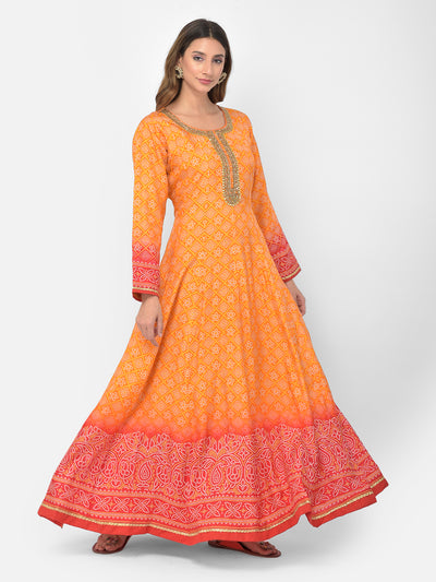 Neeru's mustard color silk fabric salwar kameez