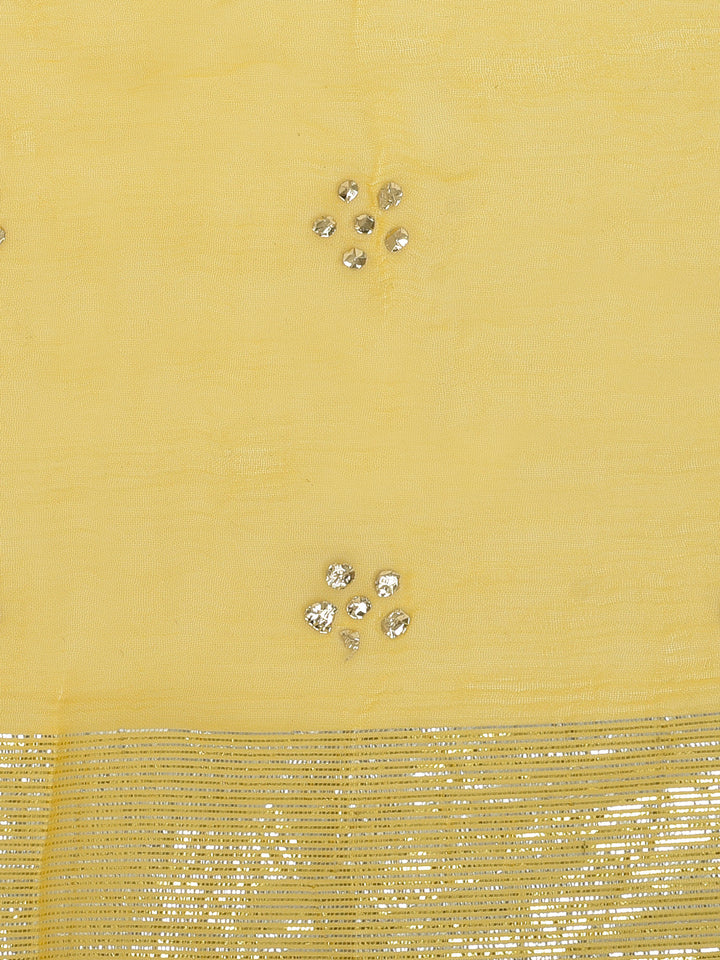 Neerus'S Yellow Color Georgette Fabric Suit-Gharara