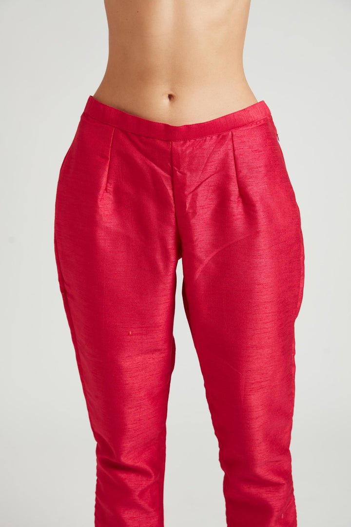 Neerus Pink Banarasi woven suit set - detail view 3