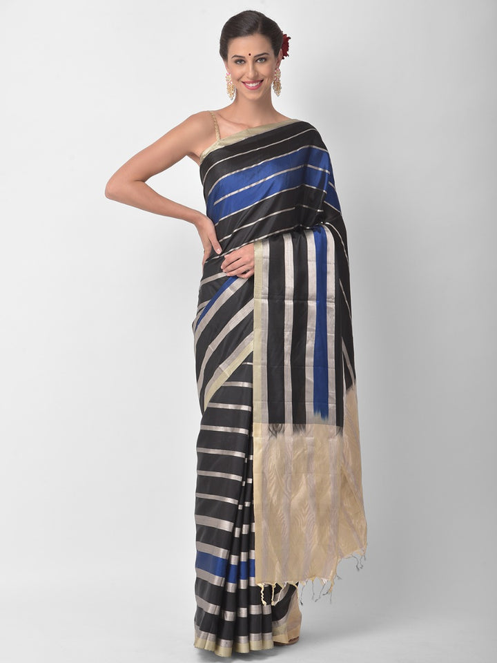 Neerus Black Color Saree