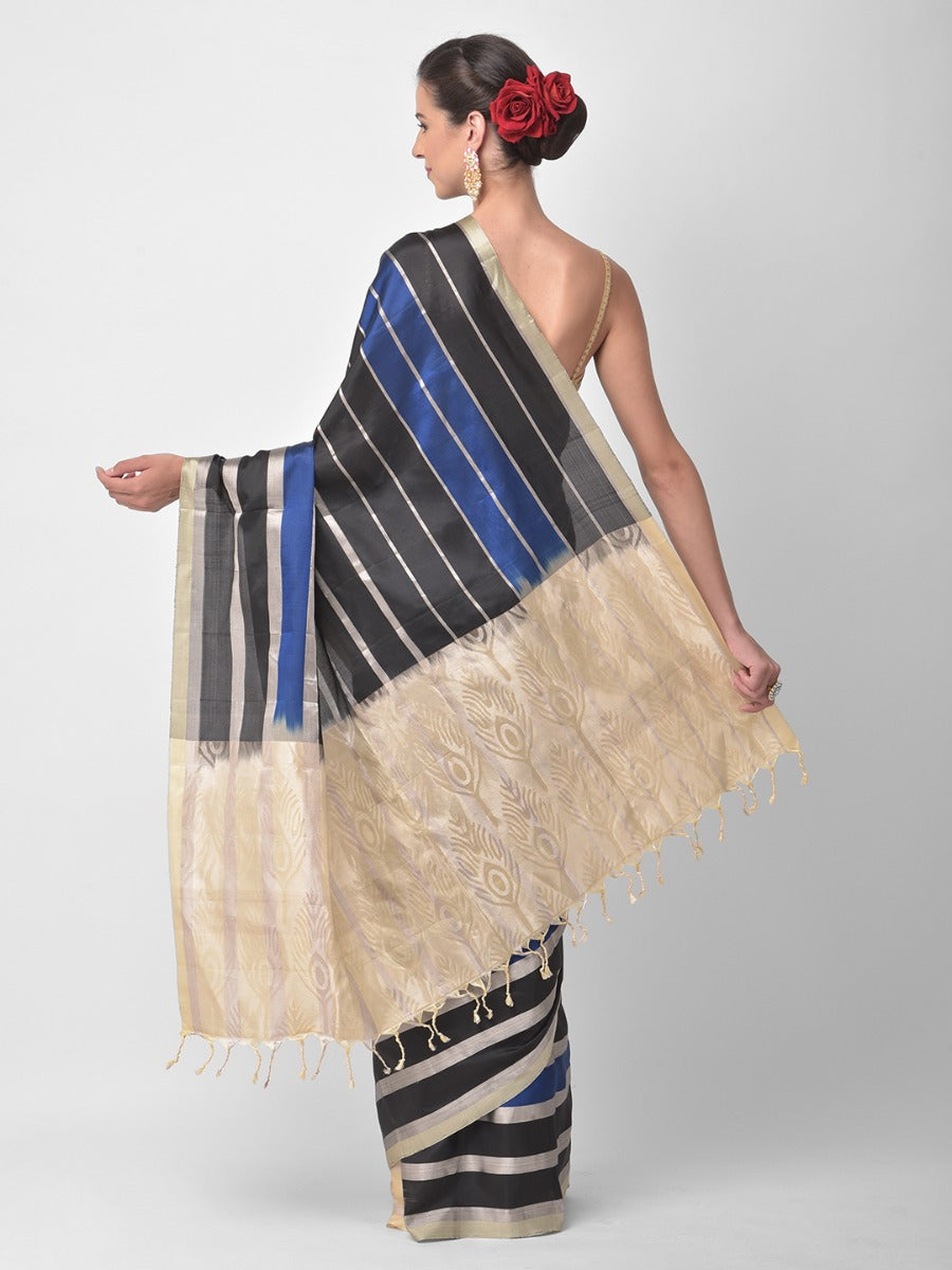 Neerus Black Color Saree