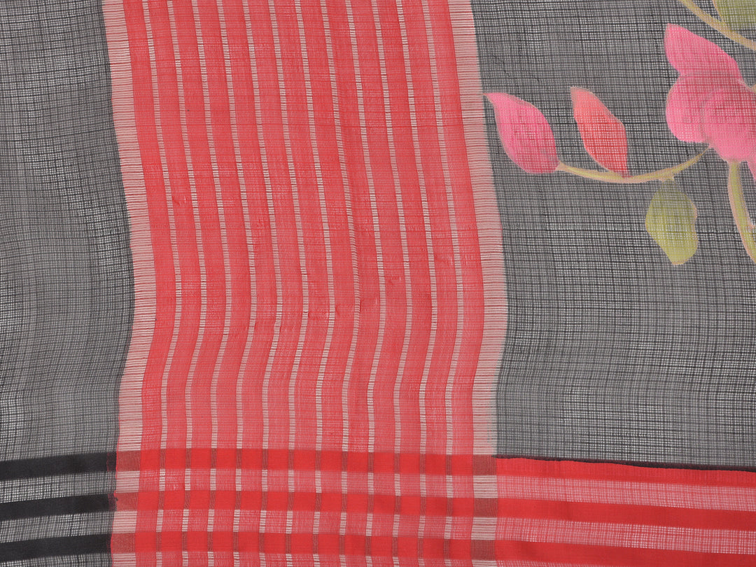 Neerus Multi color Kota printed saree - detail view 3