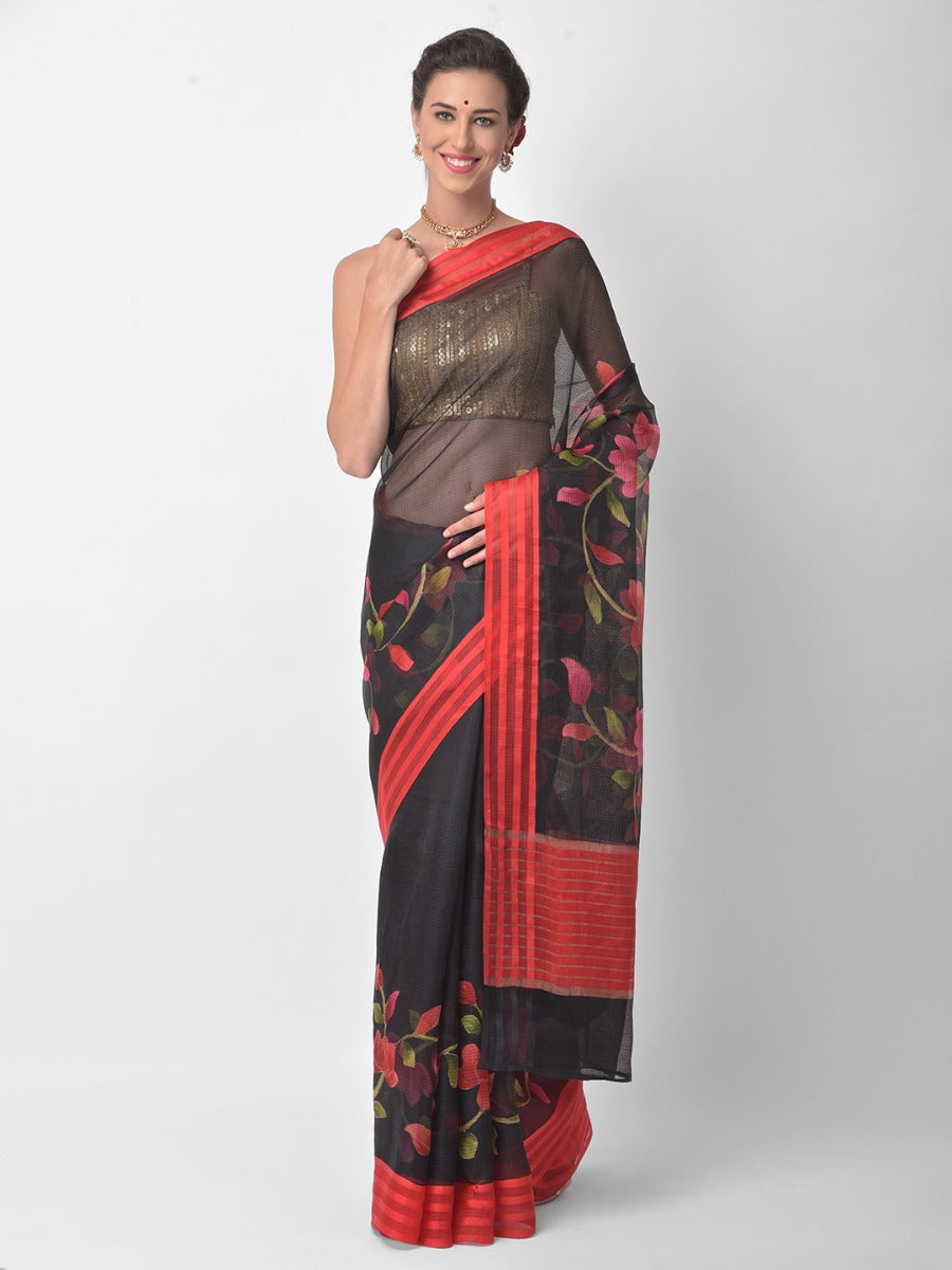 Neerus Multi color Kota printed saree - front view