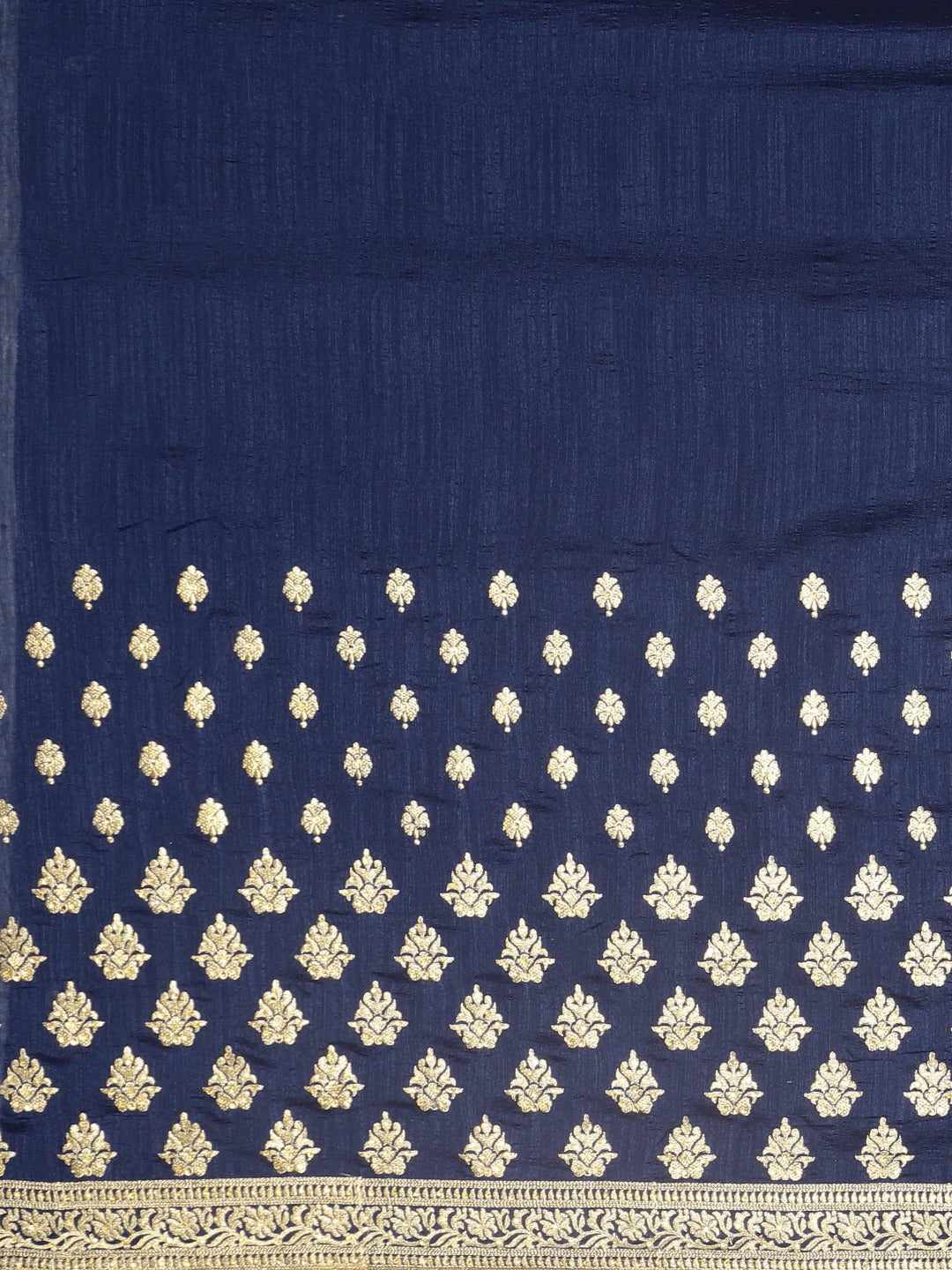 Neeru's Blue Textured Saree With Blouse