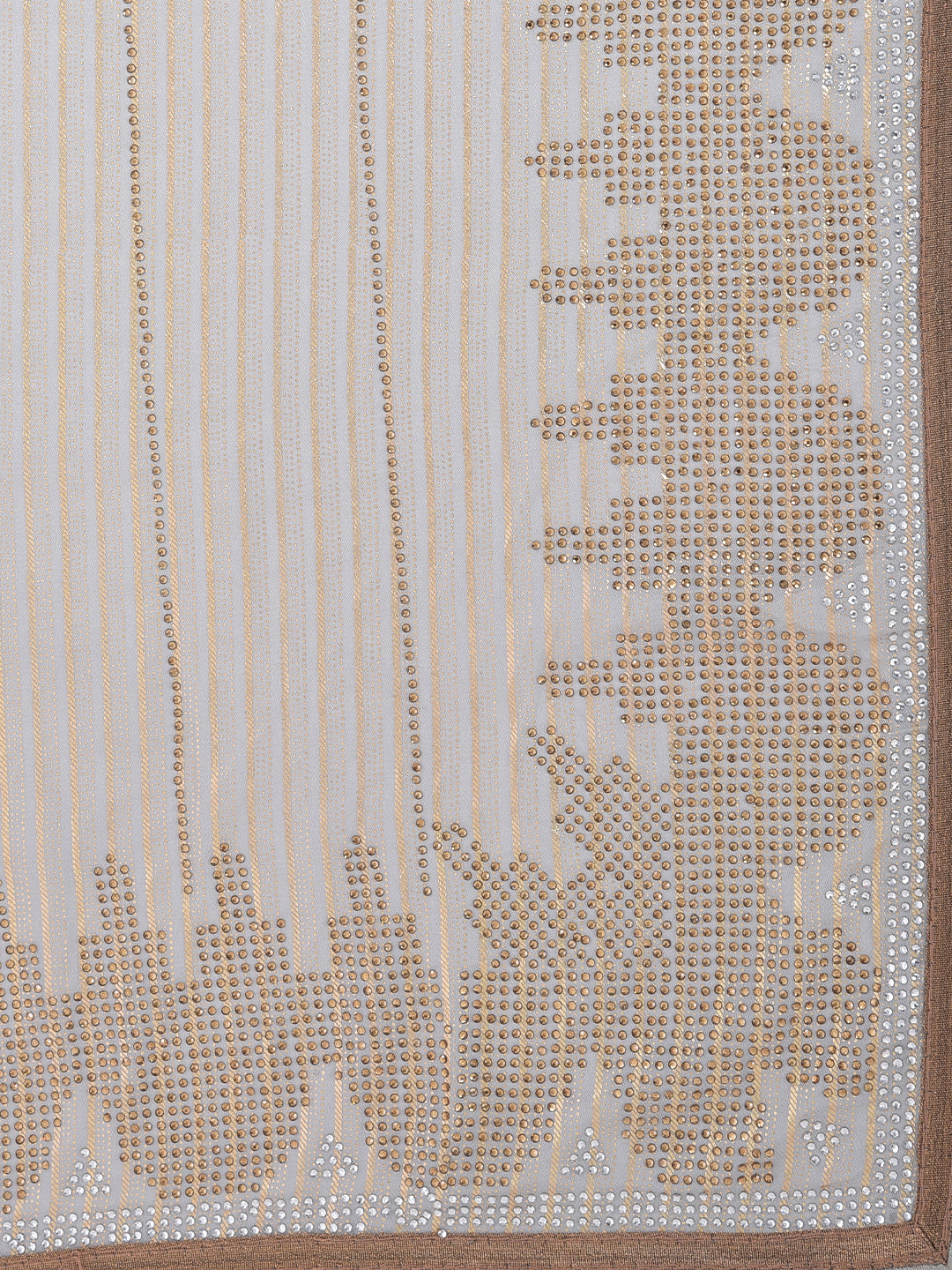 Neerus Grey Embellished Saree With Blouse