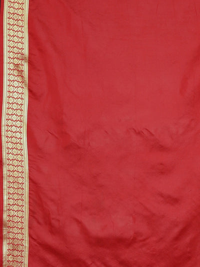Neeru's Red Textured Saree With Blouse