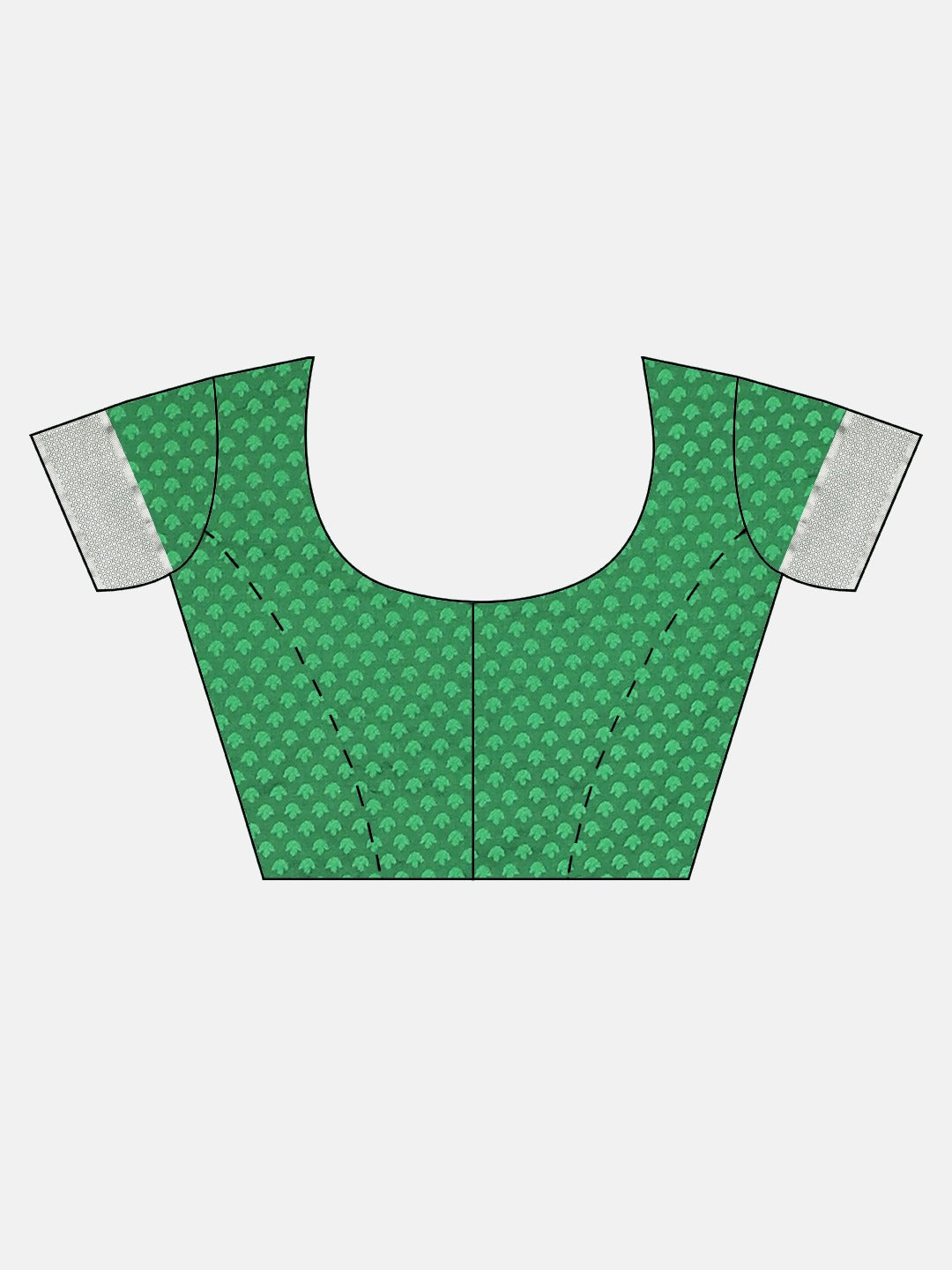 Neerus Grey Textured Saree With Blouse