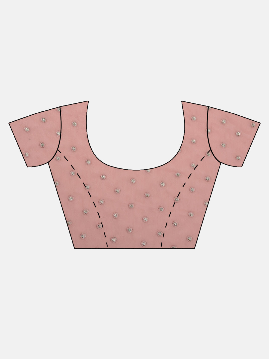 Neerus Orange crepe solid saree - detail view 2