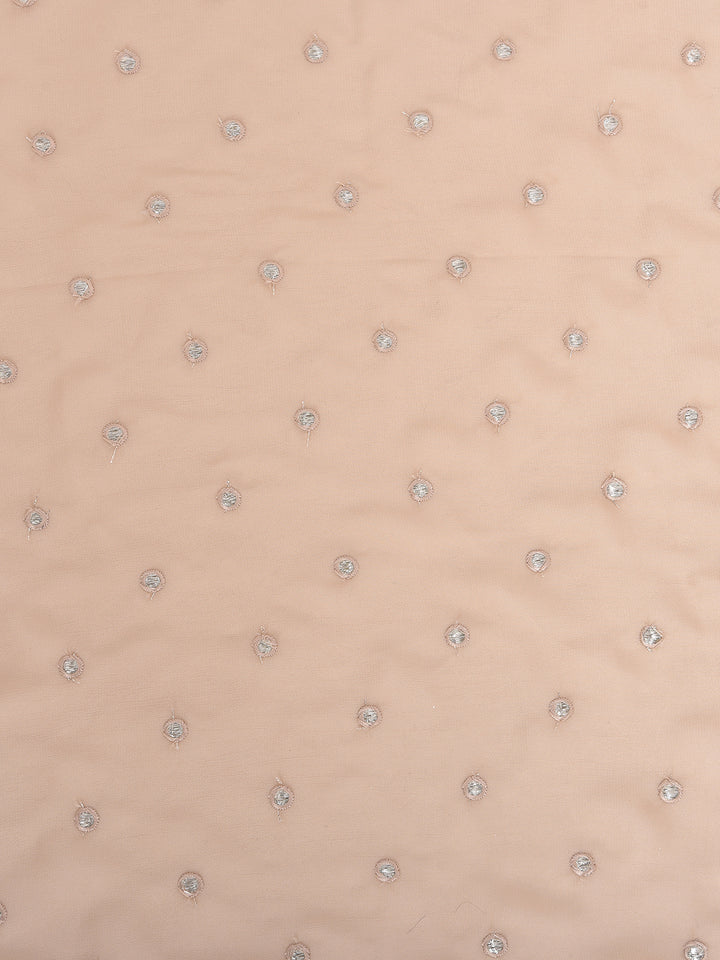 Neerus Beige Color Crepe Fabric Saree