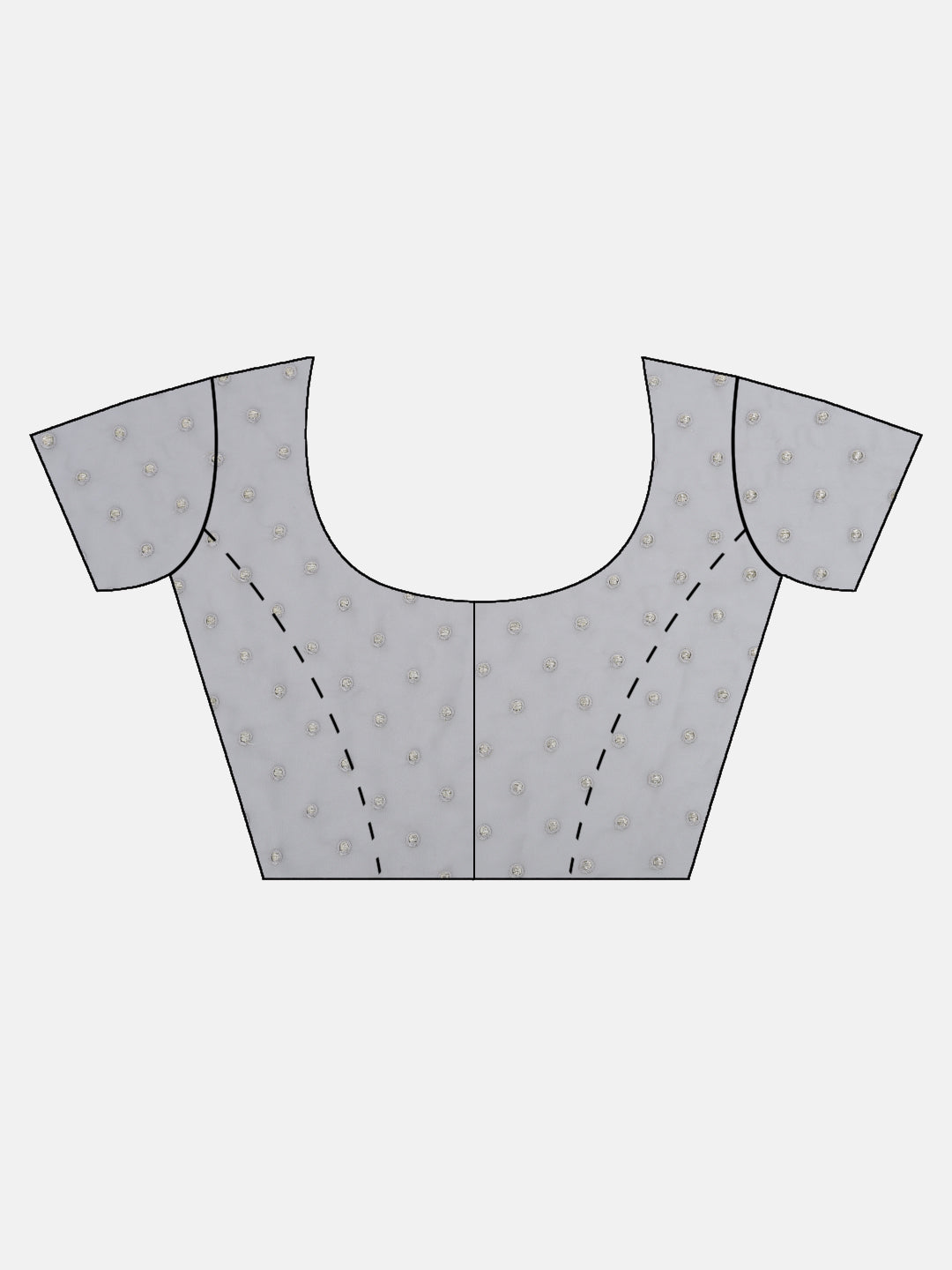 Neerus Grey Color Crepe Fabric Saree