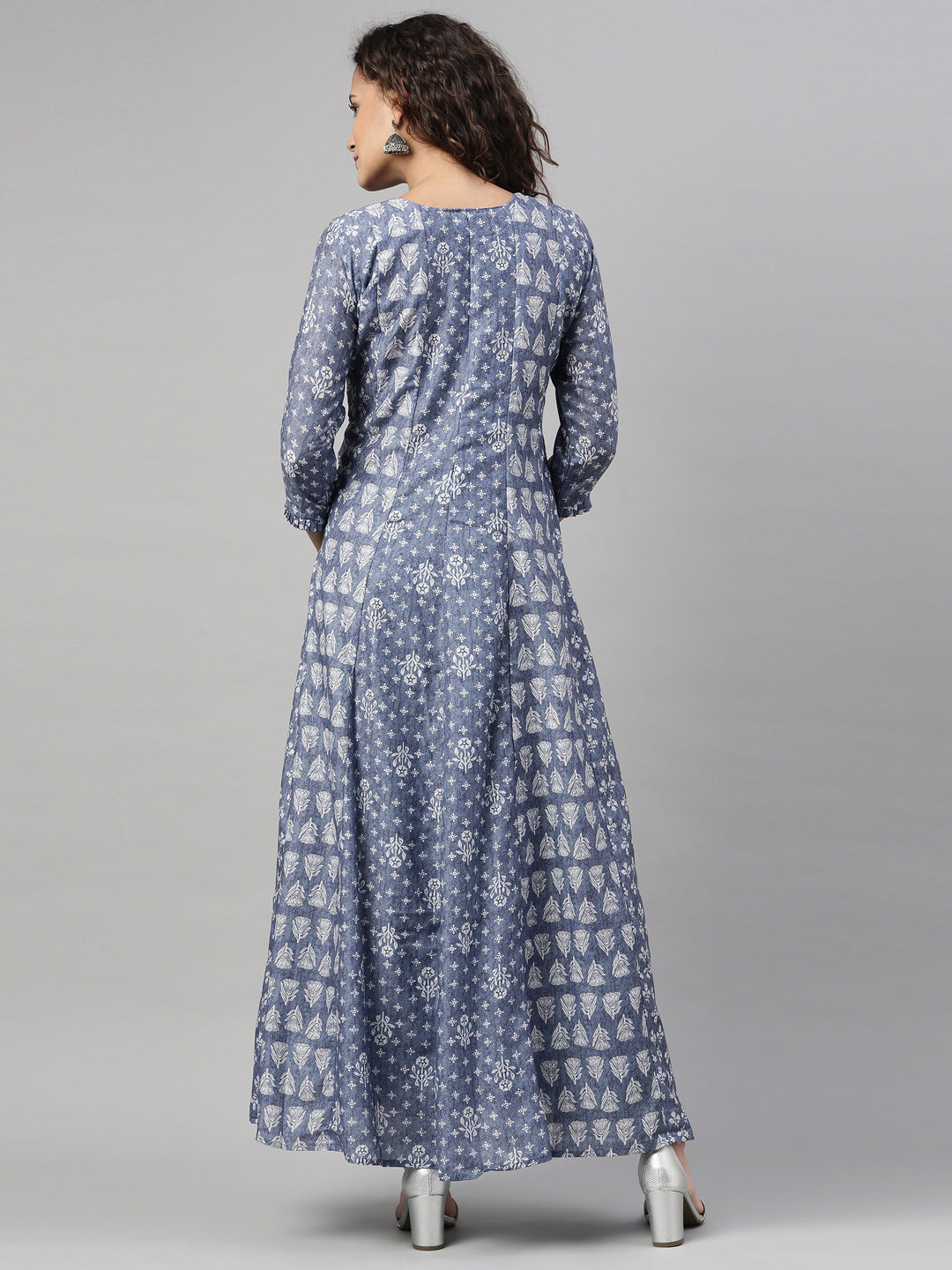 Neeru'S INDIGO color, MODEL fabric Kurta
