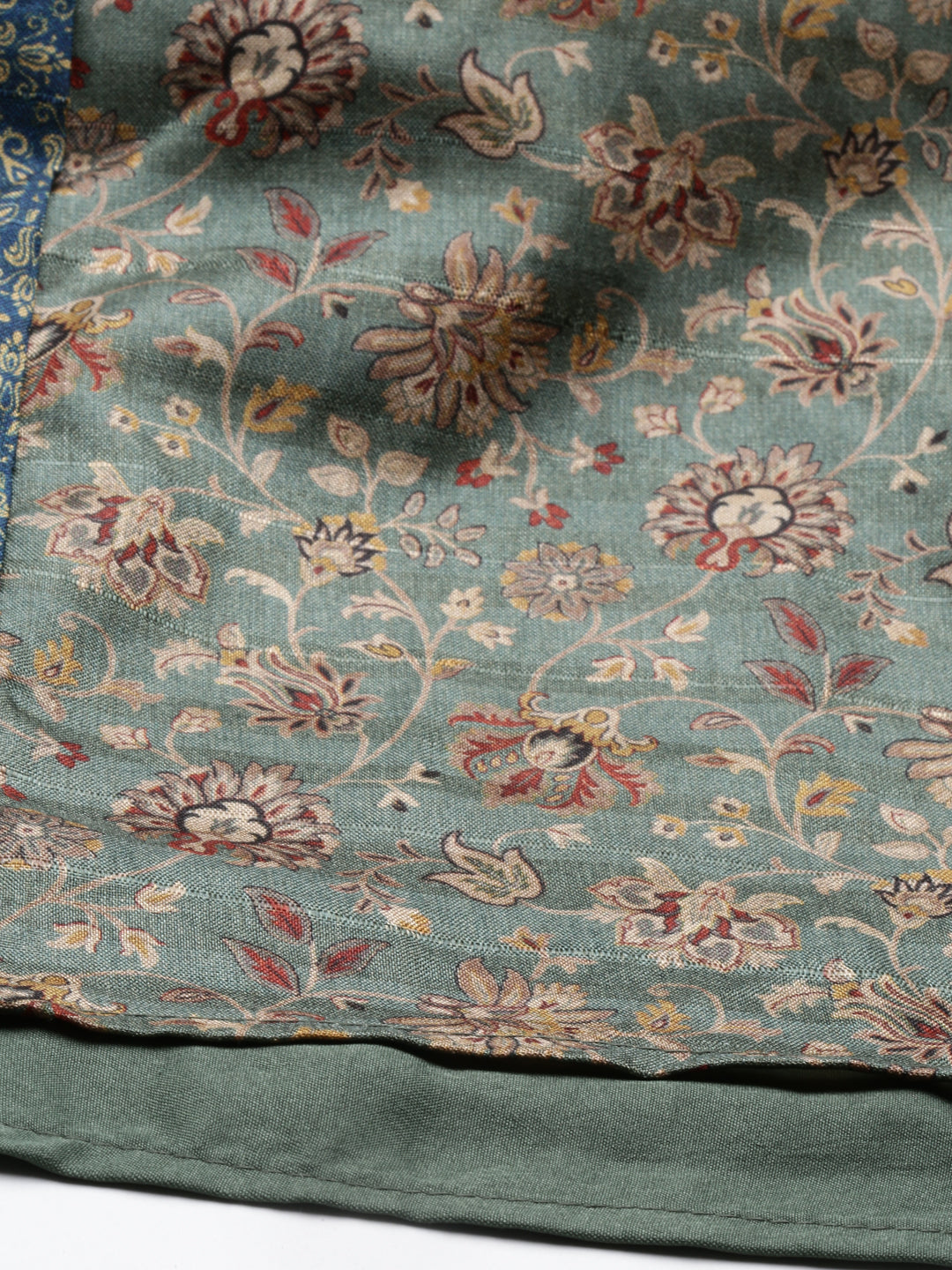 Neerus Green modal printed kurti - detail view 4