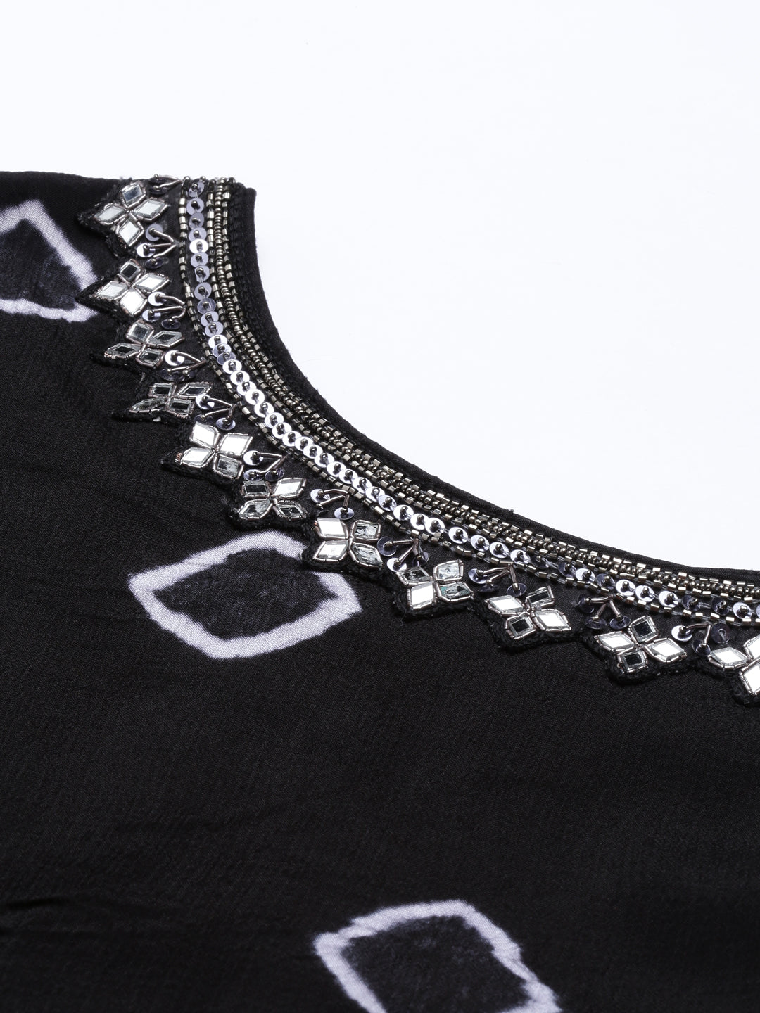 Neeru'S Black Color, Georgette Fabric Suit-Gharara