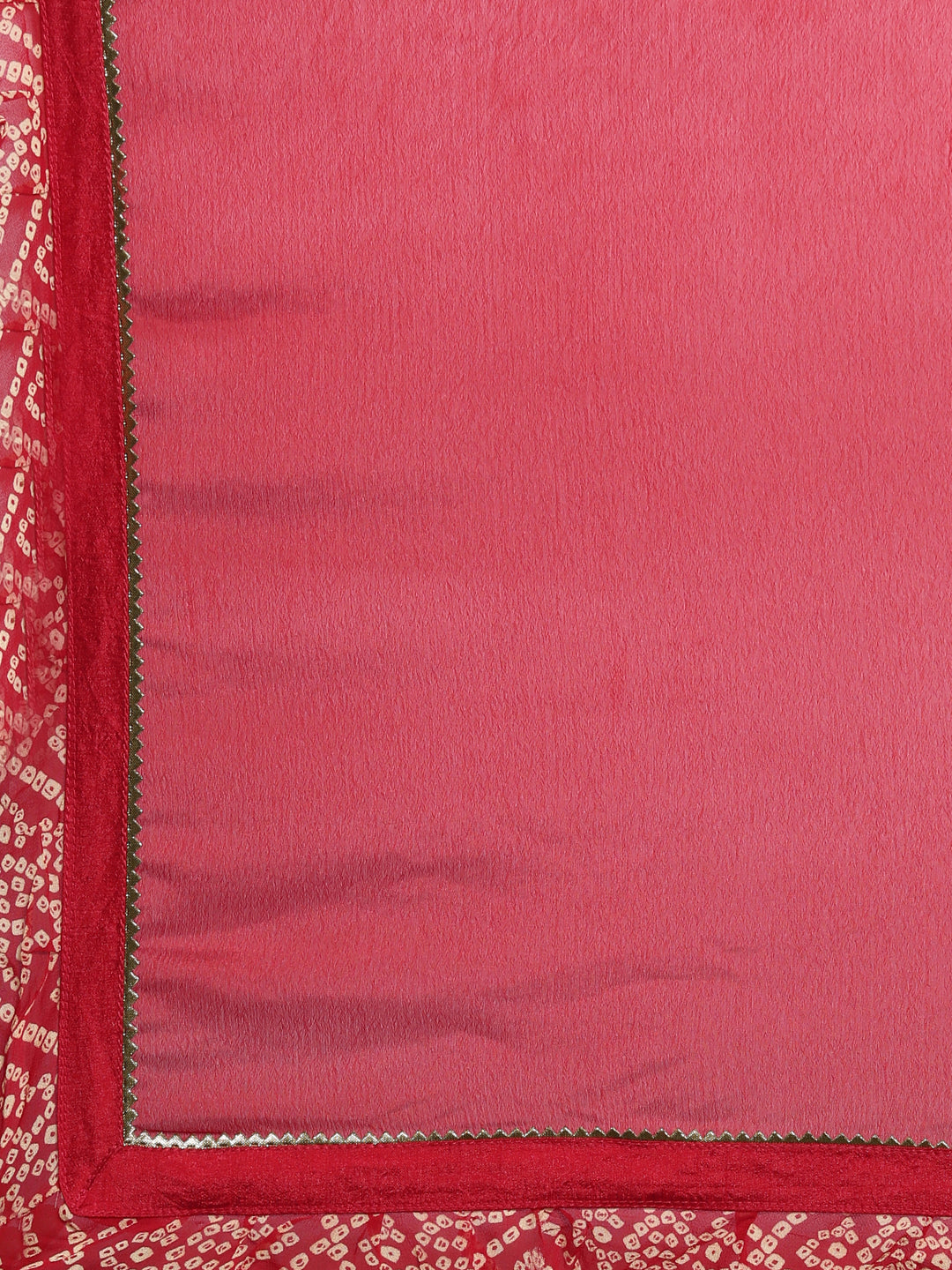 Neerus Red Color Georgette Fabric Kurta Set