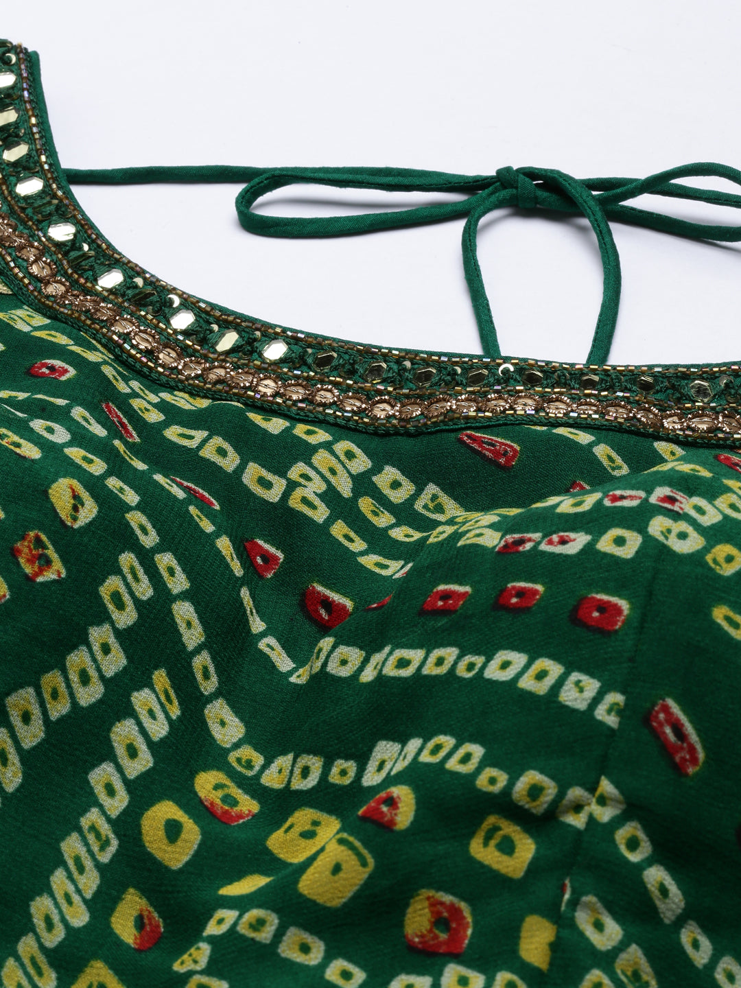 Neerus Green Color Georgette Fabric Suit-Plazzo