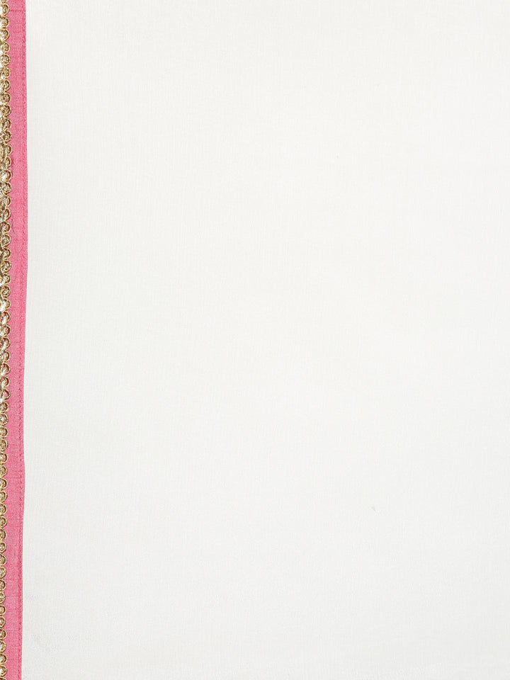 Neerus Cream Color Georgette Fabric Suit-Gharara