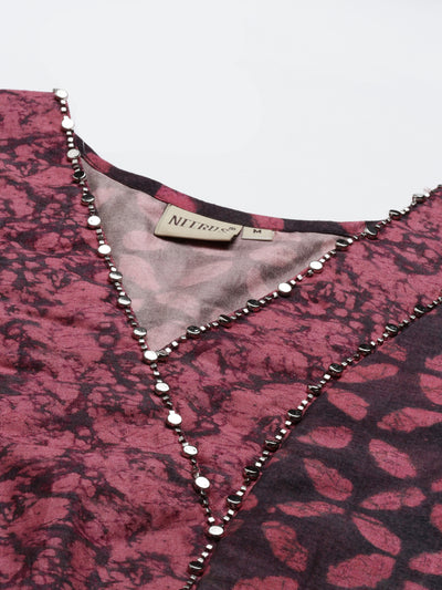 Neeru'S MAGENTA Color MODEL Fabric Suit Set