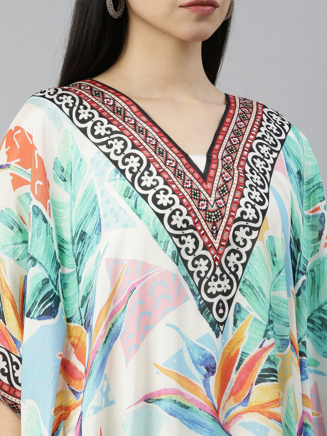 Neeru'S PRINTED Color SATIN Fabric Kurta