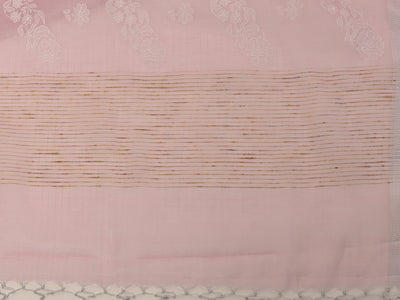Neerus Pink Color Tissue Fabric Saree