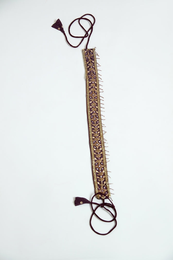 Neerus Women Banaras Wine Dress