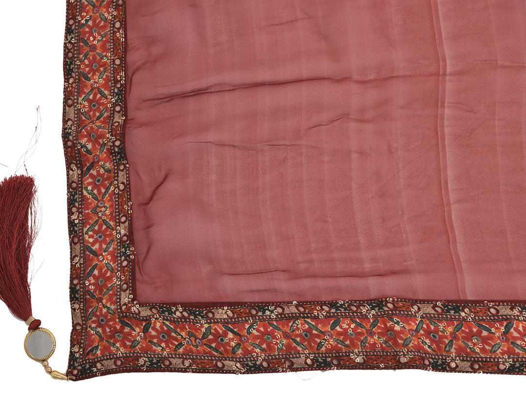 Neerus Multi silk printed lehenga set - detail view 2