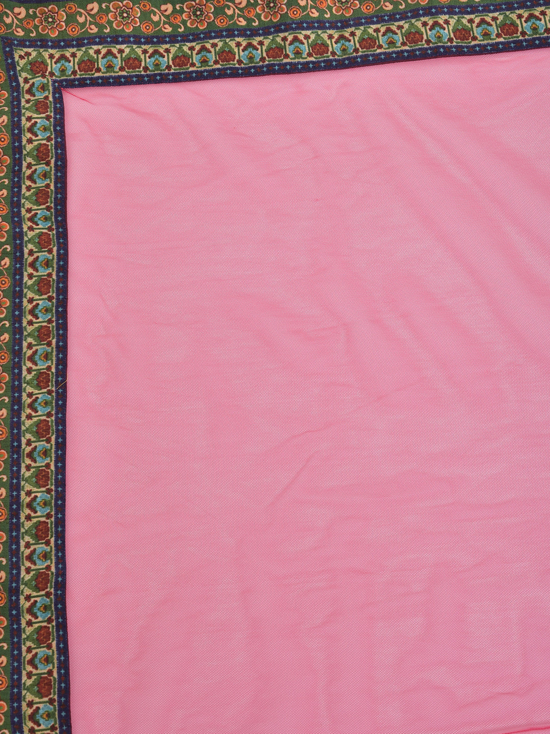 Neerus Pink georgette printed anarkali kurta with dupatta - detail view 3